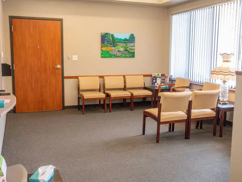 Patient waiting room at Girard Medical Center