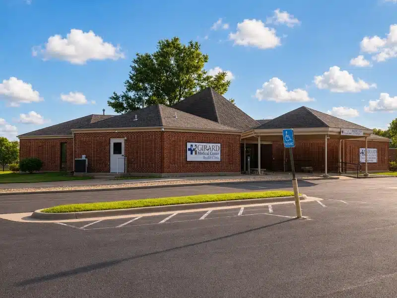 Exterior of the Girard Medical Center clinic building