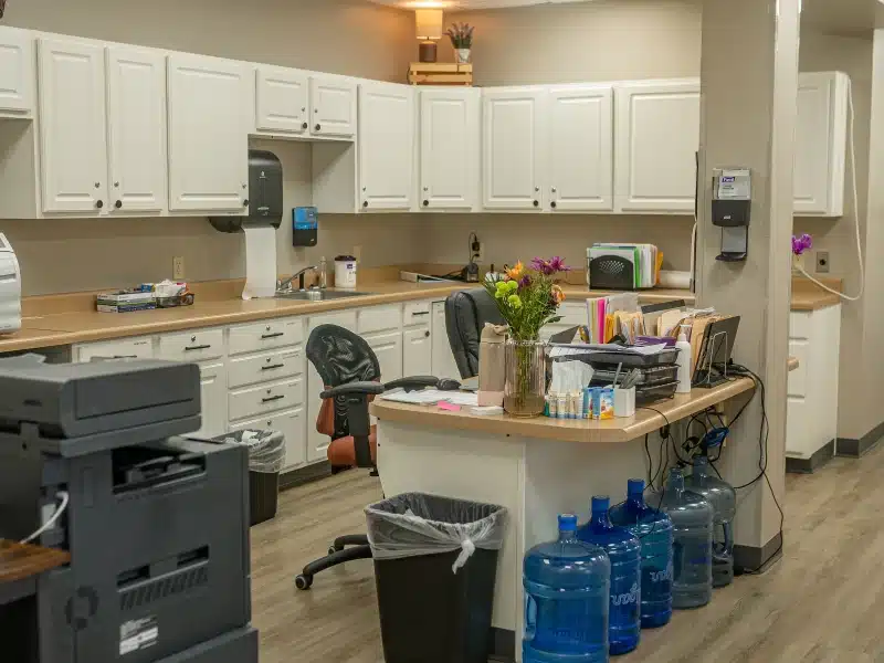 Nurses' work area at Girard Medical Center of Fort Scott
