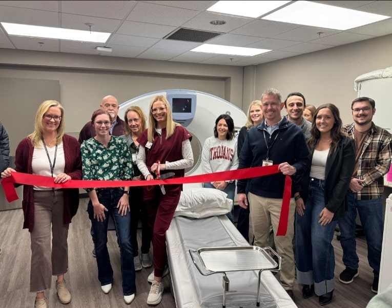 Girard Medical Center Foundation ribbon cutting for the new CT scanner